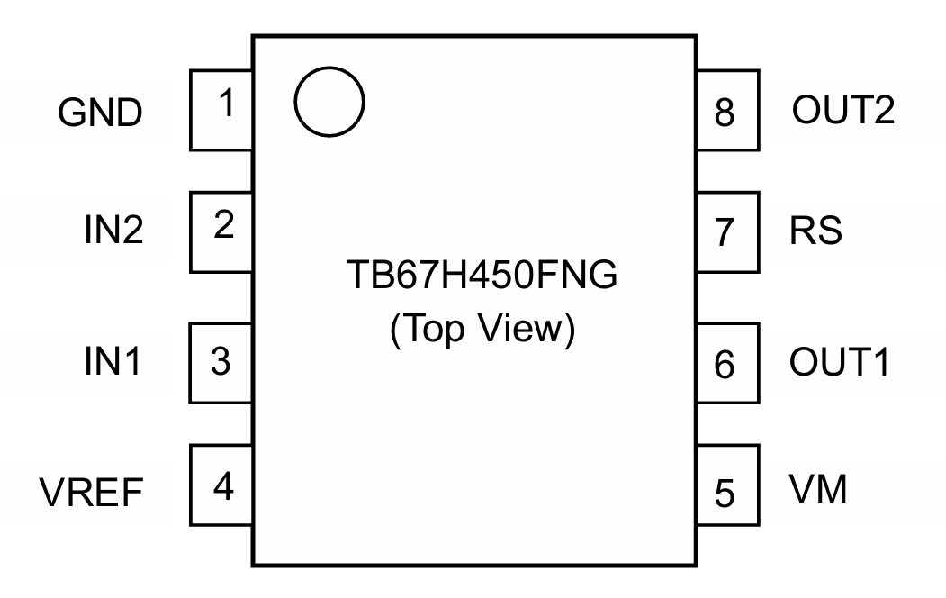 TB67H450FNG 顶视图